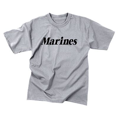 Tshirt Kinder mit Aufschrift MARINES GRAU