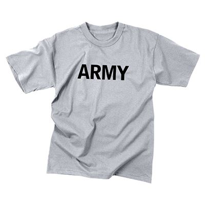 Tshirt Kinder mit Aufschrift ARMY GRAU