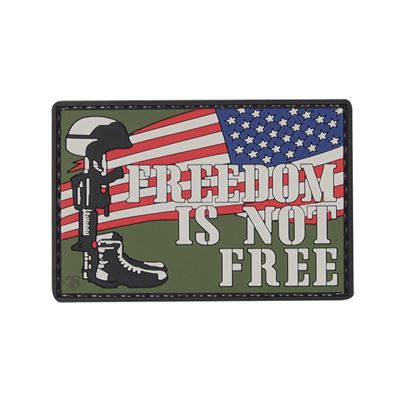 Patch FREEDOM IS NOT FREE Velcro Kunststoff