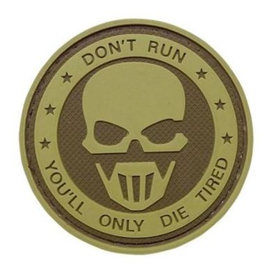 Patch DON´T RUN - GHOST Velcro