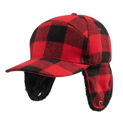 Wintermütze Lumberjack ROT/SCHWARZ
