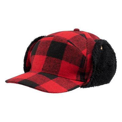 Wintermütze Lumberjack ROT/SCHWARZ