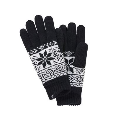 Handschuhe SNOW gestrickt SCHWARZ