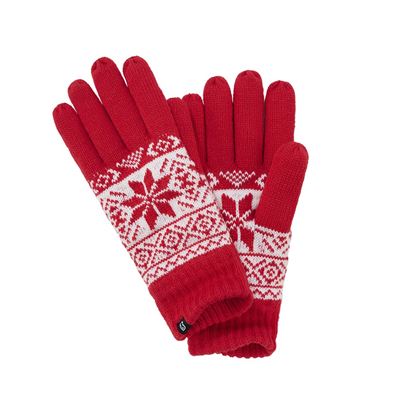Handschuhe SNOW gestrickt ROT