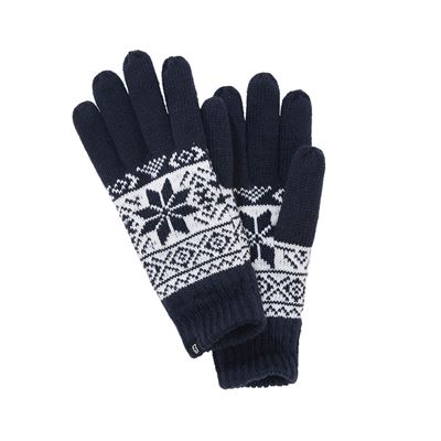 Handschuhe SNOW gestrickt BLAU