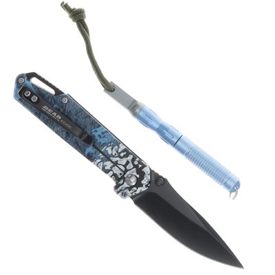 Klappmesser mit Multifunktionswerkzeug BLAU