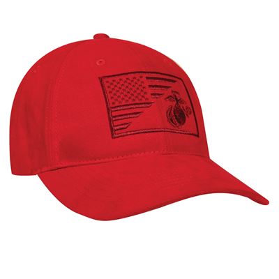 Basecap mit gesticktem Symbol USMC US Flagge ROT ROTHCO 71850 2