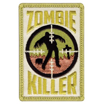 Patch ZOMBIE KILLER Velcro 5 x 7,5 cm