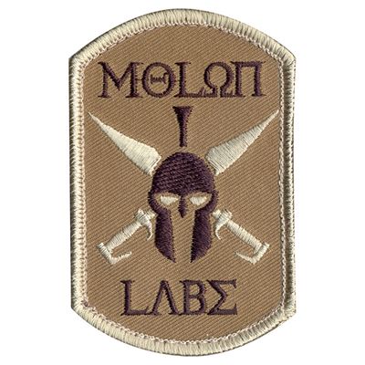 Patch MOLON LABE Velcro DESERT