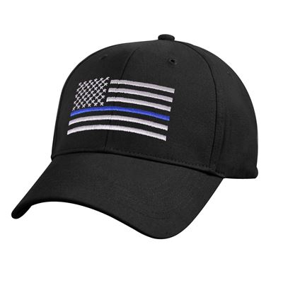 Mütze Kinder US Flagge mit blauem Streifen SCHWARZ