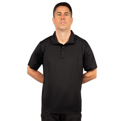 Poloshirt TACTICAL PERFORMANCE kurzärmelig SCHWARZ
