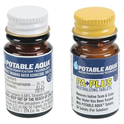 Tabletten US POTABLE AQUA® zur Wasseraufbereitung
