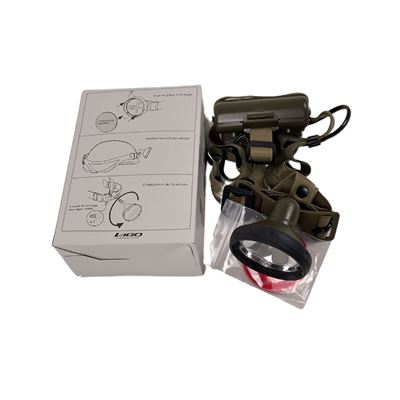 FRENCH LAGO original CCE Halogen-Armee-Stirnlampe