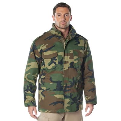 US Jacke M65 mit Einlage WOODLAND