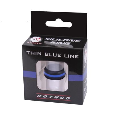 Silikon Ring Thin Blue Line