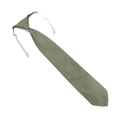 Krawatte der Tschechischen Armee (AČR) VÁZANKA 2005 SOMMER mit festem Knoten und Gummiband KHAKI
