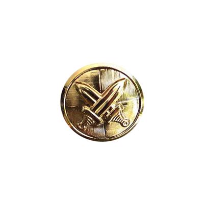 Knopf CZECH ARMY mit Emblem groß 25mm GOLD