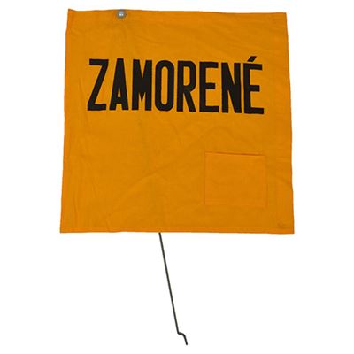 Fahne "ZAMORENÉ" (Infiziert) GELB