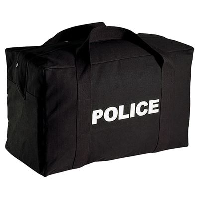 Tasche groß mit Aufschrift POLICE SCHWARZ