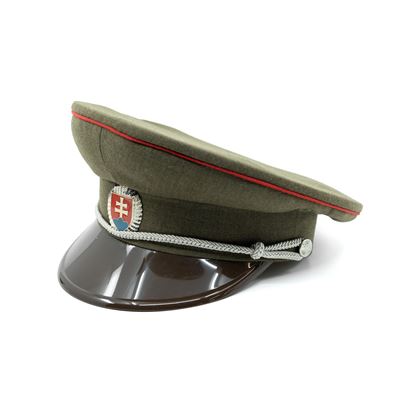 Brigadýrka SK silbernes Abzeichen, Schirm aus Kunststoff, rote Linie GRÜN