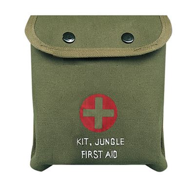 Tasche Erste Hilfe M-1 JUNGLE GRÜN mit Kreuz