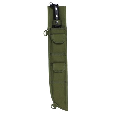 Holster für Machete 45 cm mit Taschen GRÜN