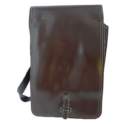 AČR-Tasche für Dokumente, Kunstleder, Durchziehschnalle, BRAUN