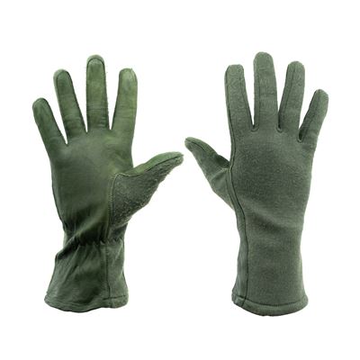Handschuhe FR CZECH ARMY für Flugpersonal GRÜN gebraucht