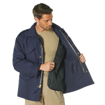 US Jacke M65 mit Einlage MARINE BLAU ROTHCO 8527 5