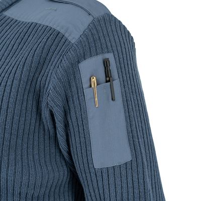 Französischer Pullover AIR FORCE V-Ausschnitt BLAU