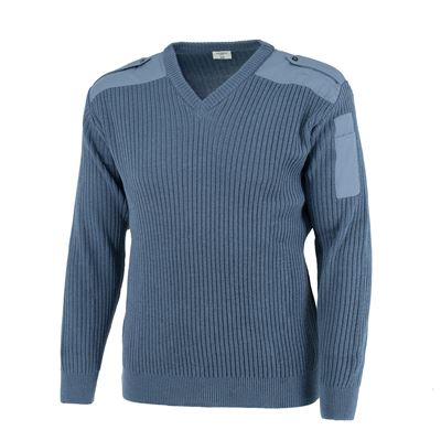 Französischer Pullover AIR FORCE V-Ausschnitt BLAU