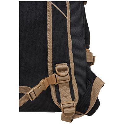 Rucksack LUIS CORD LAPTOP 20 Liter SCHWARZ
