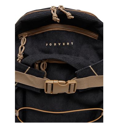 Rucksack LUIS CORD LAPTOP 20 Liter SCHWARZ