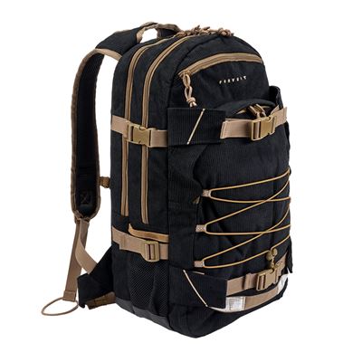 Rucksack LUIS CORD LAPTOP 20 Liter SCHWARZ