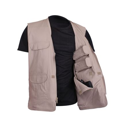 Weste CONCEALED CARRY leicht KHAKI