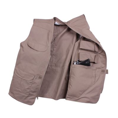 Weste CONCEALED CARRY leicht KHAKI