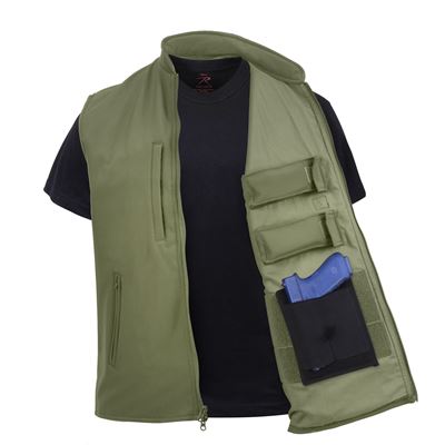 Weste CONCEALED CARRY Softshell GRÜN