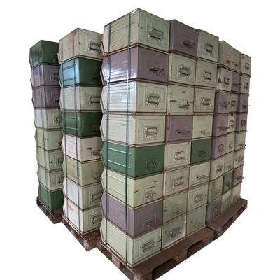 Abgeschrägte Metalllabox 63 kg / 400 x 600 x 300 mm gebraucht