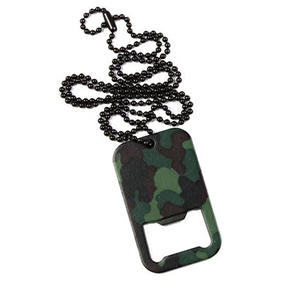 Dog Tag mit Flaschenöffner WOODLAND