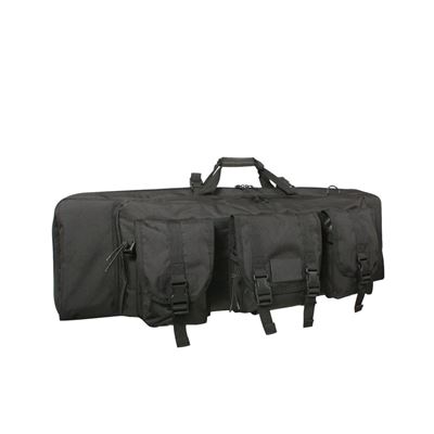 Gewehrtasche mit Fächern 90 cm SCHWARZ