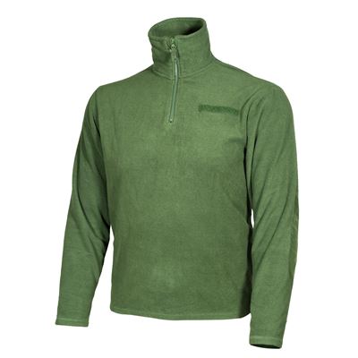 Sweatshirt FLEECE Greek 3/4 zip GREEN gebraucht