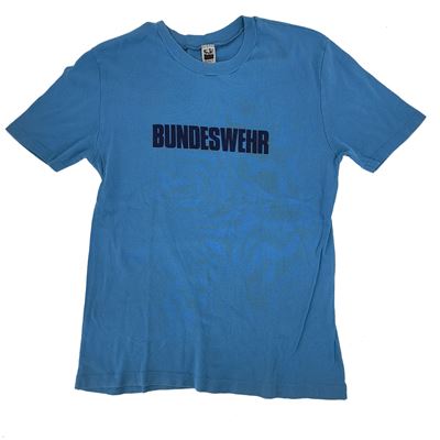 Tshirt BW sportlich BUNDESWEHR Kurzarm BLAU gebraucht