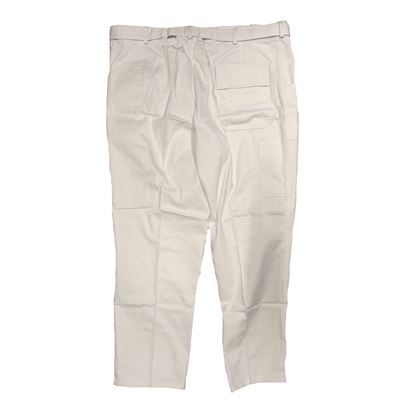 BW Baumwollhose mit Gürtel WEISS