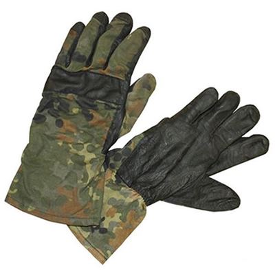Handschuhe BW mit Leder nomex FLECKTARN gebraucht