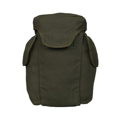 Französische Baumwolltasche für Gasmasken GRÜN gebraucht