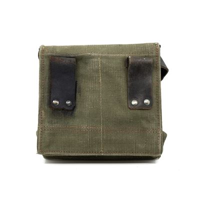 Tasche MUSETTE Leine mit Lederakzenten und Riemen französisch gebraucht  Französische Armee  91374615G 2