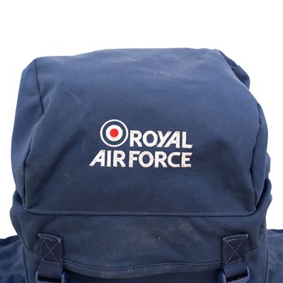 Rucksack BRITISH RAF medium BLAU gebraucht weis text