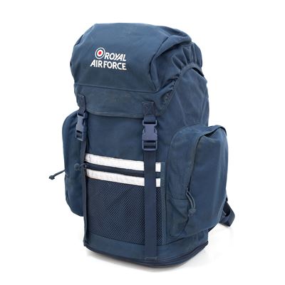 Rucksack BRITISH RAF medium BLAU gebraucht weis text