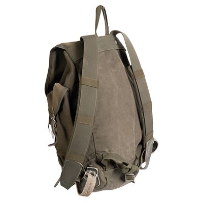 BW GEBIRGSRUCKSACK Ledergürtel ORIGINAL gebraucht OLIV
