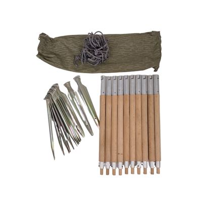 Satz Heringe und Stangen zum Bau eines Zeltes für NVA-Kräne NVA/DDR Armee  91424405 5